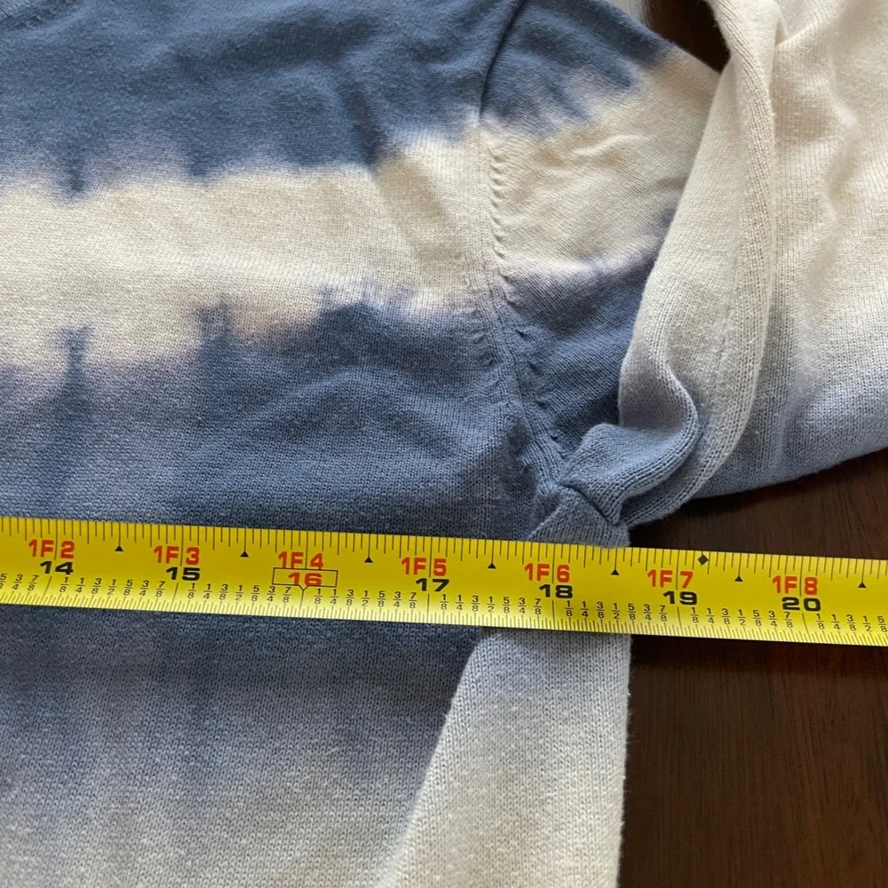 Banana Republic Sweater Set Mens S Blue Green Tie Dye Ombre Cotton Casual Boho